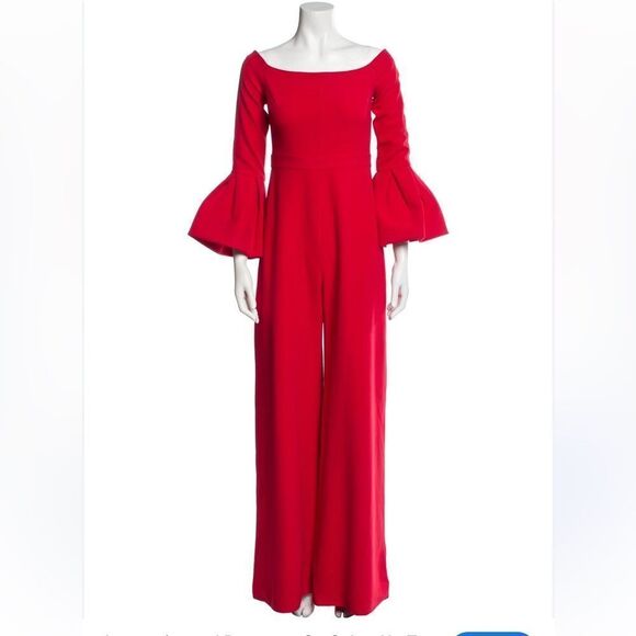 Alexis Astoria Bell Sleeve Off The Shoulder Jumpsuit - Picture 3 of 6